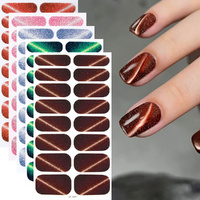 10 Sheets Glitter Nail Wraps For Women Nail Strips Self Adhesive Fingernail Manicure Sticker