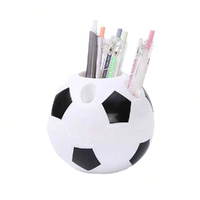 2 Pack Multifunctional Football Pen Holder Pencil Container Toothbrush Holder Table Decor