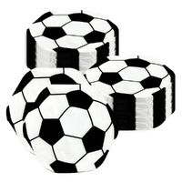 100Pcs Football Themed Napkins Soccer Ball Shaped Paper Tissue Sports Birthday Party Decoration