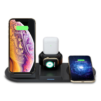 Multi-function Wireless Charger Stand Dock for iphone/AirPods /iwatch-Black