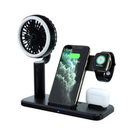 4 in 1 15W Wireless Fast Charging dock for iPhone-Black