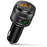 Car Kit with Hands-Free Calling and 2 USB Ports Charger Support USB Drive