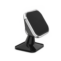 Magnetic car dashboard rotating phone holder-Black