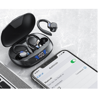 TWS  Wireless Bluetooth Earphones Earbuds HD HiFi Stereo-Black