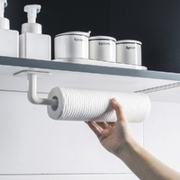 2Pcs L-Shape Punch-Free Hook Wall Mounted Kitchen Storage Organizer Rack Shelf