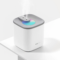 3L Humidifier USB Ultrasonic Double Spray Aroma Diffuser with Light