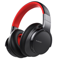 AUSDOM E7 Active Noise Cancelling Headphones: Wireless Bluetooth Over Ear ANC Headphones with Microphone