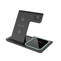 15W Wireless Charger Stand Foldable Charging Dock For Airpods Pro iWatch iPhone