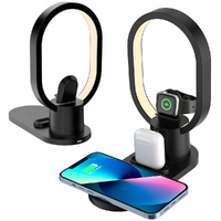 Multifunctional 4-In-1 15W Wireless Charger Night light for Phone iWatch AirPods