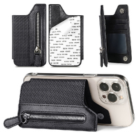 Phone Card Slot Holder Phone Holder Wallet Case Zipper Coin Pocket