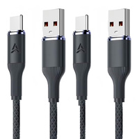2Pack 120w Type c Fast Charging Cable High Speed Data Transfer Braid Data Cables