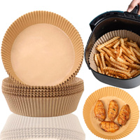 50/100Pcs Round Air Fryer Disposable Paper Non-Stick Air Fryer Baking Papers