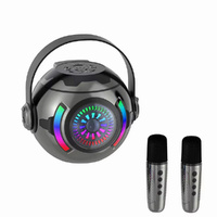 Karaoke Machine Portable Bluetooth 5.3 Speaker With 1-2 Wireless Microphones