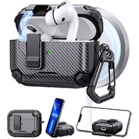 Magnetic Earphone Case for AirPods 4 Pro Airpodspro/pro2 With Phone Stand