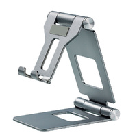 Adjustable Cell Phone Stand For Desk Foldable Aluminum Desktop Phone Holder