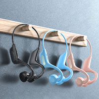 Bone Conduction Bluetooth Headphones Not In-Ear Wireless Plug-in Card Earphones