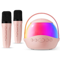 Karaoke Machine Portable Bluetooth Speaker KTV Wireless Speake with 2 Wireless Microphones