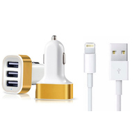 Three-Port Charger and one lighting charge cable Bundle