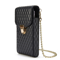 Simple Mobile Phone Bag Ladies Metal Chain Messenger Bag