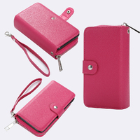 Multifunctional Lychee Pattern Zipper Wallet Case for iPhone 6/6S/X/XS