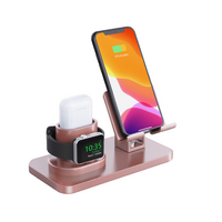 3 in 1 Aluminum Alloy Function Stand for All Apple/iWatch Series/AirPods/iPad