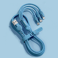 6A multifunctional 3 in 1 fast charging data cable