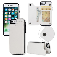 Slim Fit Leather Wallet Case for iPhone 6/6S/6plus/6s plus-White