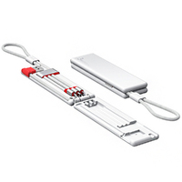 3 in 1 USB Fast Charging Nylon Magnetic Charge cable For iphone ipad /  Type-C /  Micro USB