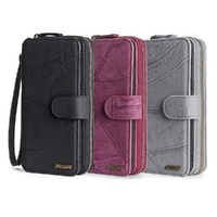 Multi-functional PU leather mobile phone holster wallet phone case for iPhone 12