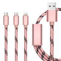 3 in 1 Multi USB Charger Charging Cable Cord For iPhone USB TYPE C