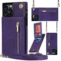 Zipper Holster Insert Card Crossbody Phone Case for iPhone 13/13 Pro max
