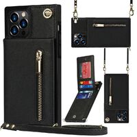 Zipper Holster Insert Card Crossbody Phone Case for iPhone 13/13 Pro max
