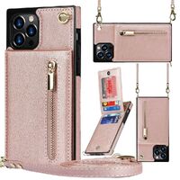 Zipper Holster Insert Card Crossbody Phone Case for iPhone 13/13 Pro max