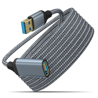 USB 3.0 male to female data cable extension cable-Grey