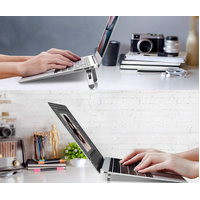 Portable Aluminum  Invisible Lightweight Laptop Holder suit for 10 to 17 inches