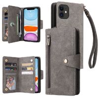Willow Buckle Zipper Wallet Phone Purse Case With Straps for iPhone11/11Pro max