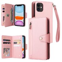 Willow Buckle Zipper Wallet Phone Purse Case With Straps for iPhone11/11Pro max