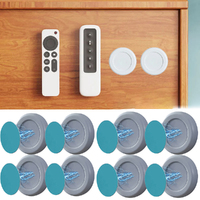 4/8pcs Magnetic Hooks Wall Mount Magnet Holder Hook For Remote Control-Gray