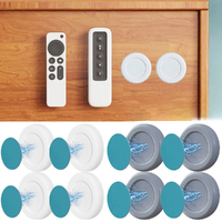 4/8pcs Magnetic Hooks Wall Mount  Holder Hook For Remote Control-White&Gray