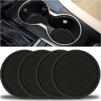 4Pcs Non-Slip Cup Holders Embedded in Ornaments Coaster Car Cup Coaster