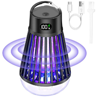 Portable Electric Mosquito Killer Lamp USB Rechargeable Fly Trap Zapper Insect