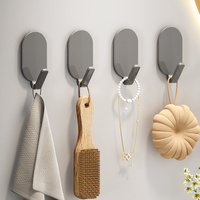 10pcs Strong Wall Hooks Self Adhesive Key Coat Hanger Hook Towel Storage Racks