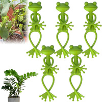 5/10pcs Frog Plant Stand Cute Frog Flower Pot Hugger Plant Climbing Fixture Clip