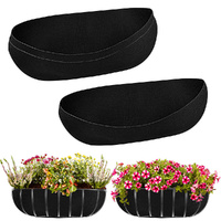 3pcs Planter Basket Liners Fabric Window Box Liners Felt Trough Planter Liner