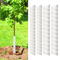 Tree Trunk Protector 2-Size Plastic Spiral Tree Guard Tree Trunk Protector Tube