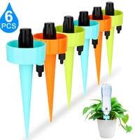 6/12 Pack Self Watering Spikes For Plants Self Watering Planter Insert With Adjustable Drip Valve