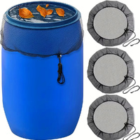 5 Pcs Rain Barrels Screen Water Bucket Covers Rainwater Collector Tank Net Cover With Drawstring