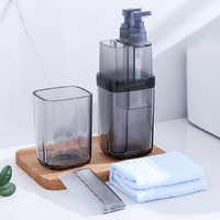 6 in 1 Toothbrush Travel Containers Case Toothbrush Cup-Gray