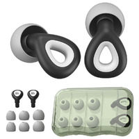 2Pcs Silicone EarPlugs For Sleeping Noise Reduction Ear Protection Earplugs Set