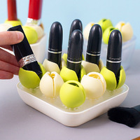 9 Slot Cosmetic Storage Box With Base For Lipstick Mini Jewelry Box Storage Rack
